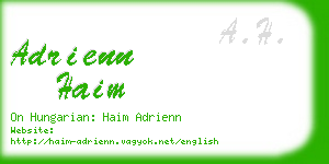 adrienn haim business card